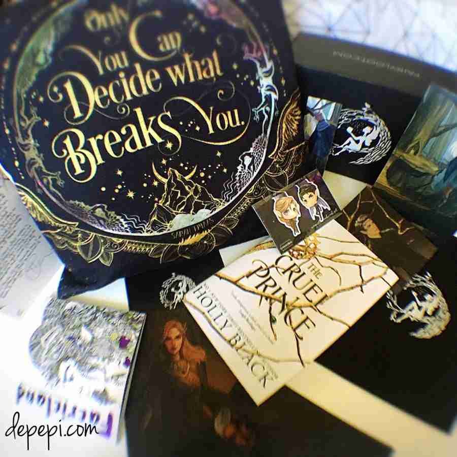 fairyloot, fairyloot january 2018, fairyloot january, talk faerie to me, depepi, depepi.com, bookish, review, unboxing, acotar, acomaf, acowar, the cruel prince