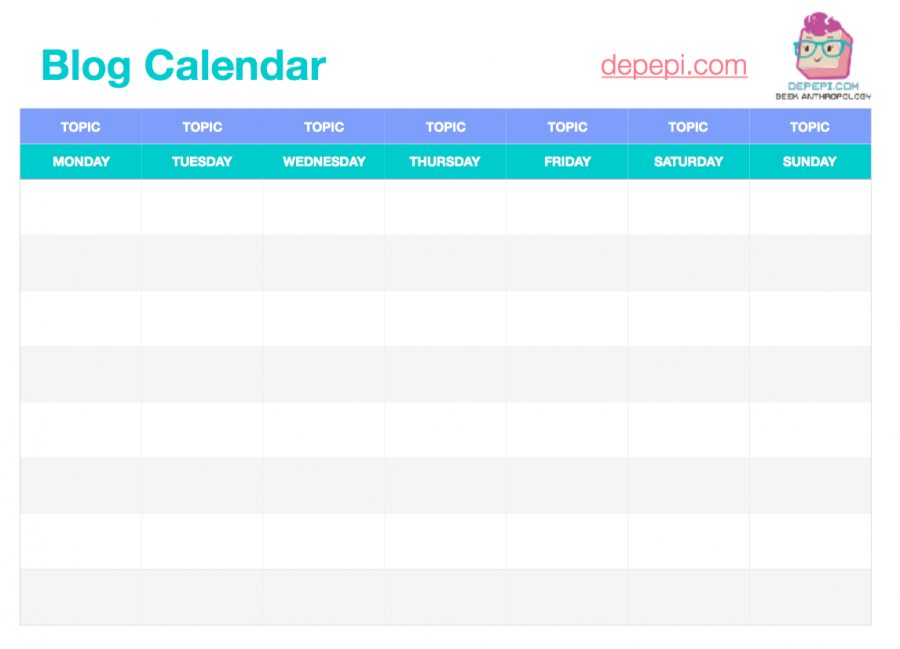 editorial calendar, blog calendar, editorial calendar, writing, amwriting, depepi, depepi.com, blog, blogging, blog writer
