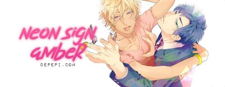 neon sign amber, okaretsu tanaka, yaoi, yaoi manga, manga, reviews, depepi, depepi.com