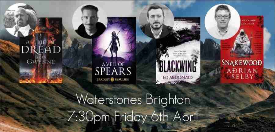 waterstones, waterstones brighton, brighton and hove, blackwing ed mcdonald, blackwing, fantasy worlds, amreadingfantasy, bookish events, depepi, depepi.com