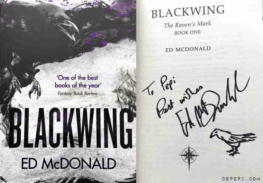 waterstones, waterstones brighton, brighton and hove, blackwing ed mcdonald, blackwing, fantasy worlds, amreadingfantasy, bookish events, depepi, depepi.com