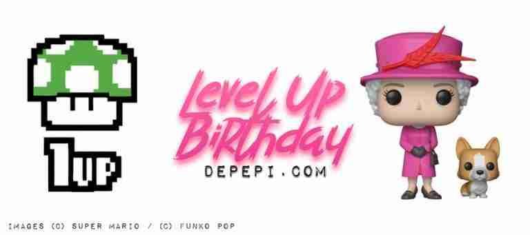 level up, super mario, funko pop, birthday, depepi, depepi.com