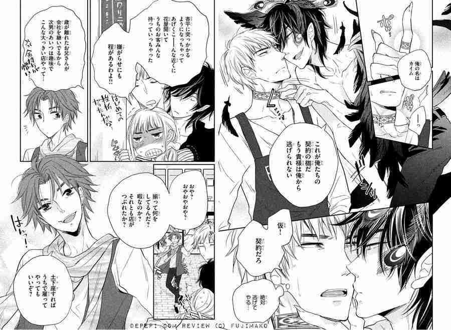 ore akuma to karikeiyaku chu, fujimako, 俺悪魔と仮契約中, I am temporarily under contract with the devil, yaoi, yaoi manga, review, reviews, manga, depepi, depepi.com