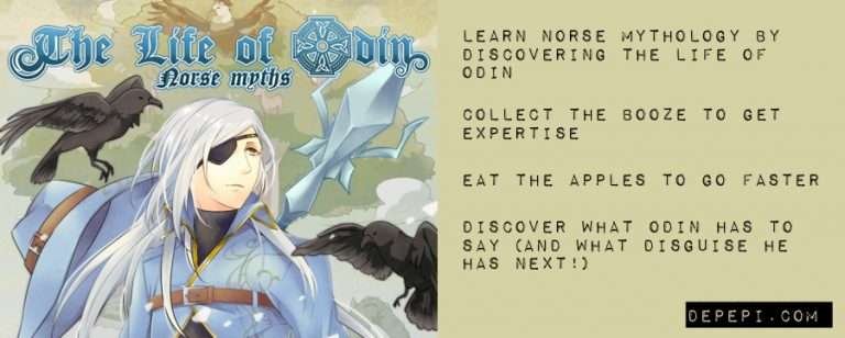 the life of odin, norse myths, norse mythology, odin, thor, loki, iphone, ipad, app, depepi, depepi.com