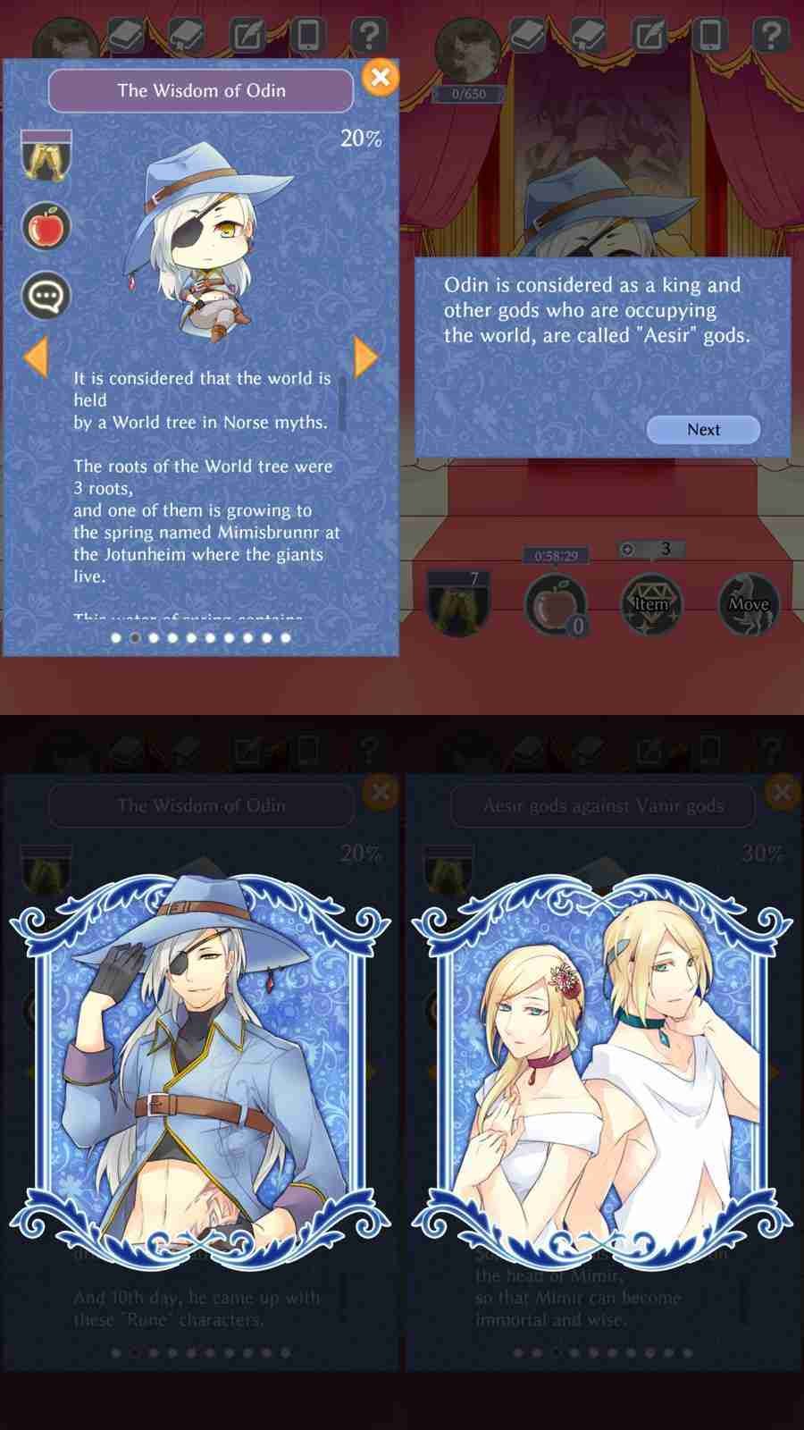 the life of odin, norse myths, norse mythology, odin, thor, loki, iphone, ipad, app, depepi, depepi.com