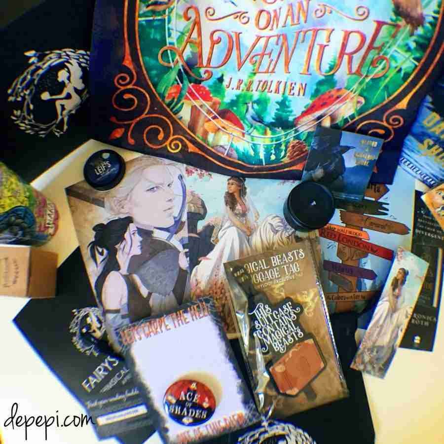fairyloot, fairyloot april 2018, fairyloot january, whimsical journeys, depepi, depepi.com, bookish, review, unboxing