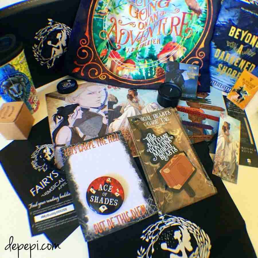 fairyloot, fairyloot april 2018, fairyloot january, whimsical journeys, depepi, depepi.com, bookish, review, unboxing