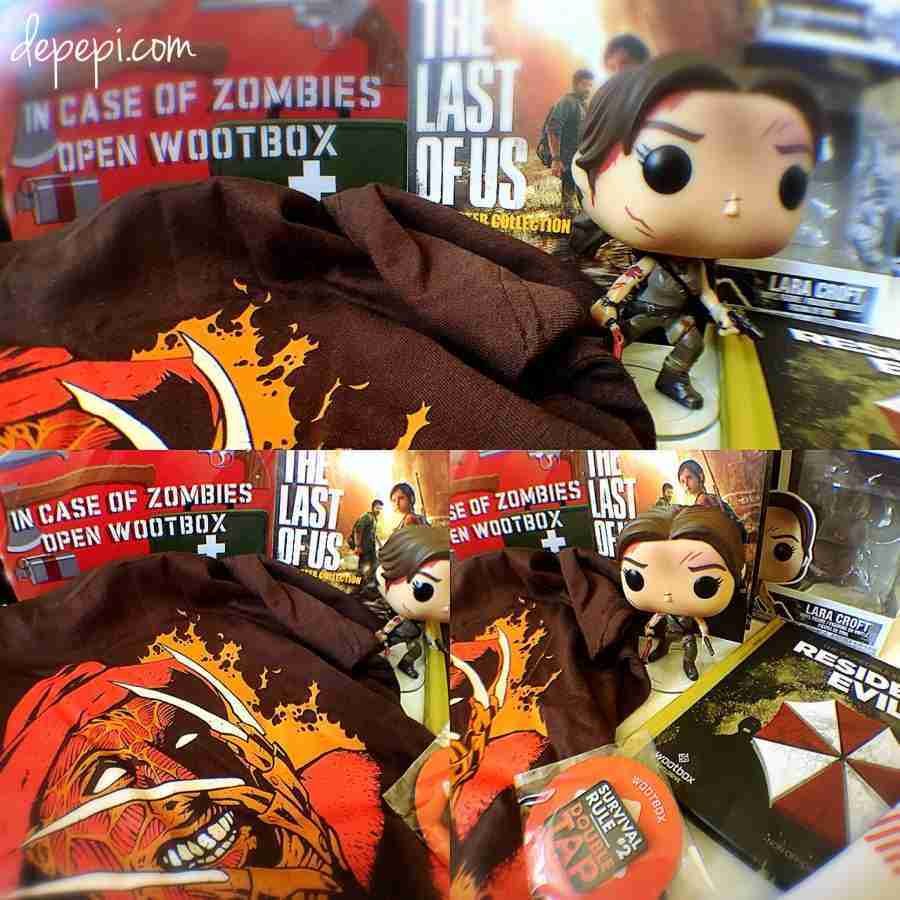 wootbox, wootbox may, wootbox survival, wootbox unboxing, unboxing, lara croft, freddy crugger, resident evil, depepi, depepi.com