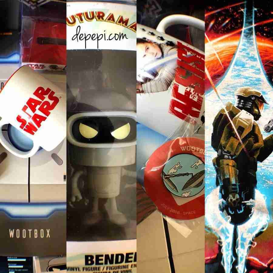 wootbox, wootbox unboxing, wootbox July, wootbox July 2018, Star Wars, Futurama, bender, halo, back to the future, unboxing, depepi, depepi.com, Detroit becomes human