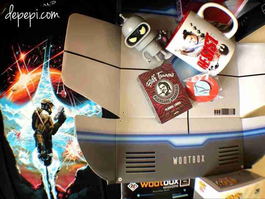 wootbox, wootbox unboxing, wootbox July, wootbox July 2018, Star Wars, Futurama, bender, halo, back to the future, unboxing, depepi, depepi.com, Detroit becomes human