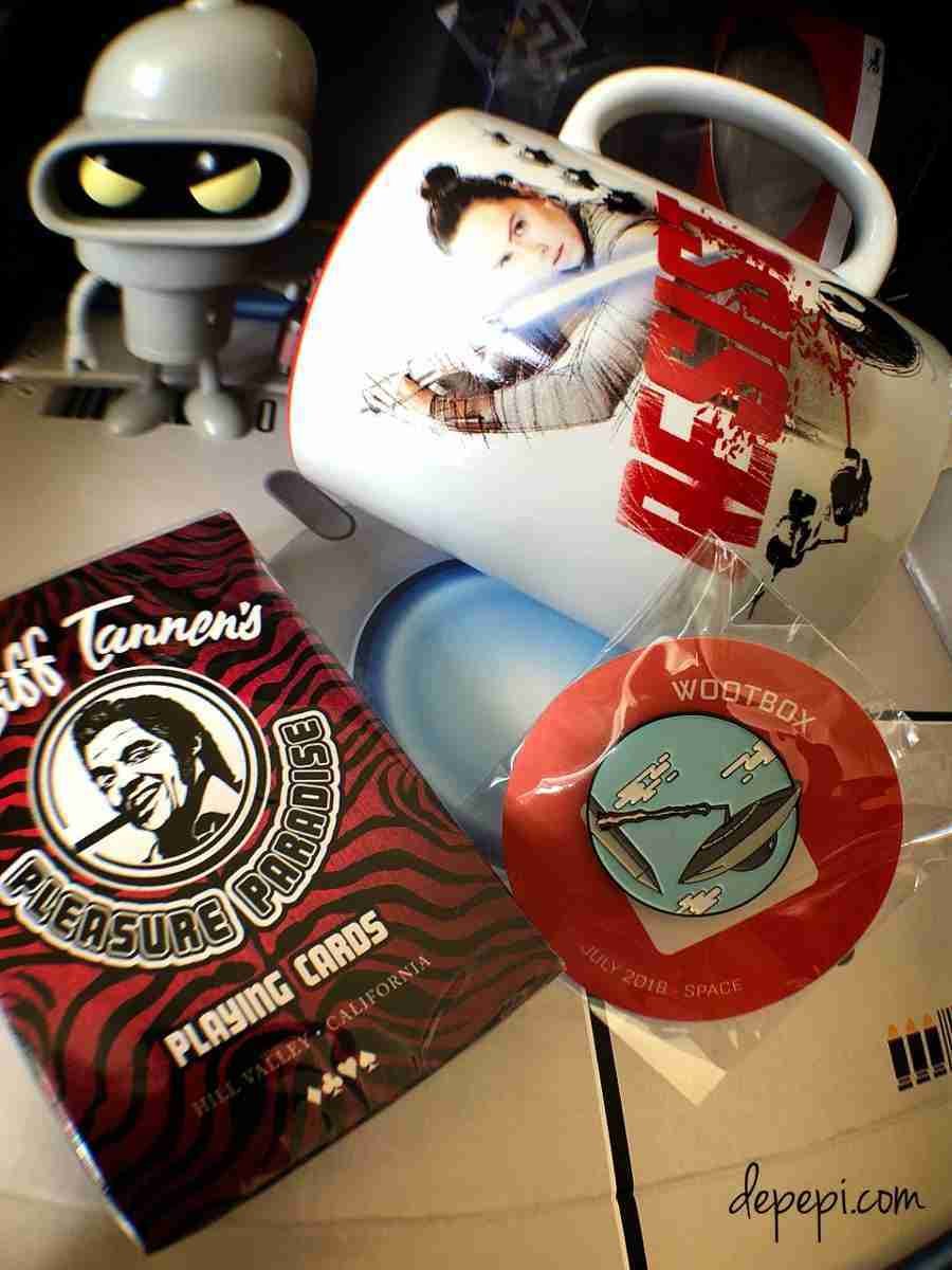 wootbox, wootbox unboxing, wootbox July, wootbox July 2018, Star Wars, Futurama, bender, halo, back to the future, unboxing, depepi, depepi.com, Detroit becomes human