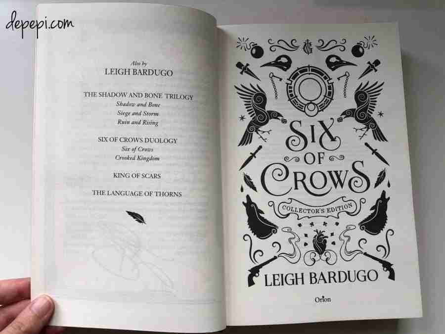 six of crows, six of crows collector's edition, Leigh Bardugo, depepi, depepi.com, review