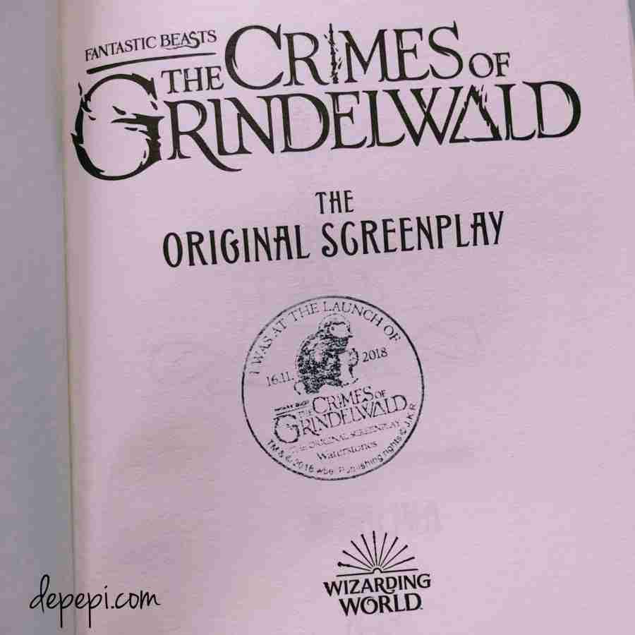 Fantastic Beasts: The Crimes of Grindelwald, Fantastic Beasts, JK Rowling, Waterstones, Brighton, depepi, depepi.com