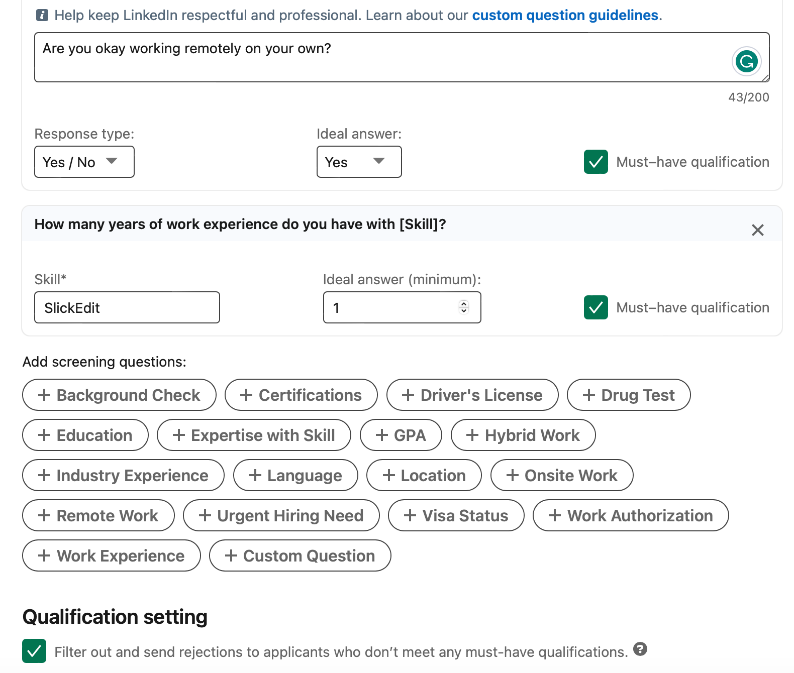 LinkedIn and AI settings