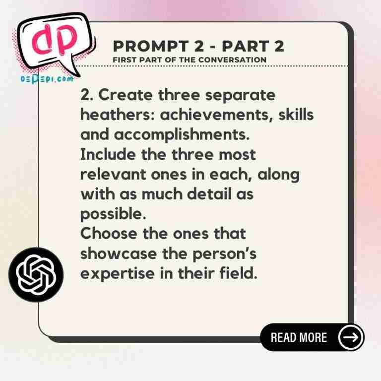 Top 2 ChatGPT Prompts for Job Search & Resume 2024 Trends & LinkedIn Success