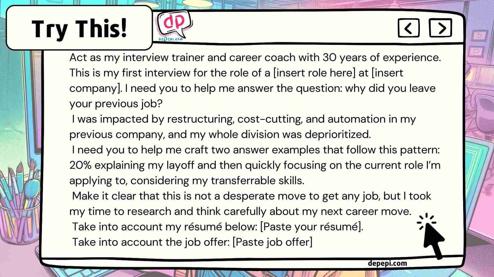 The AI Ultimate Prompt To Answer Why You Left Your Job