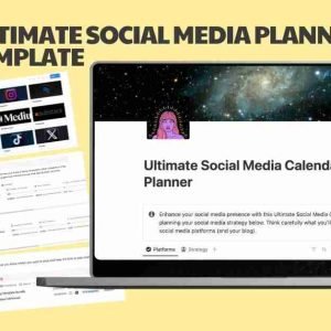 Elevate Your Social Media Marketing with this Notion Template social media marketing, social media strategy, notion template, social media planner template