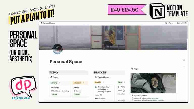 Change Your Life With This Personal Space Notion Template