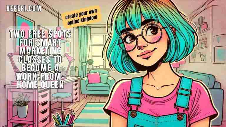 Free Spots! Smart Marketing Classes to Become a Work-From-Home Queen